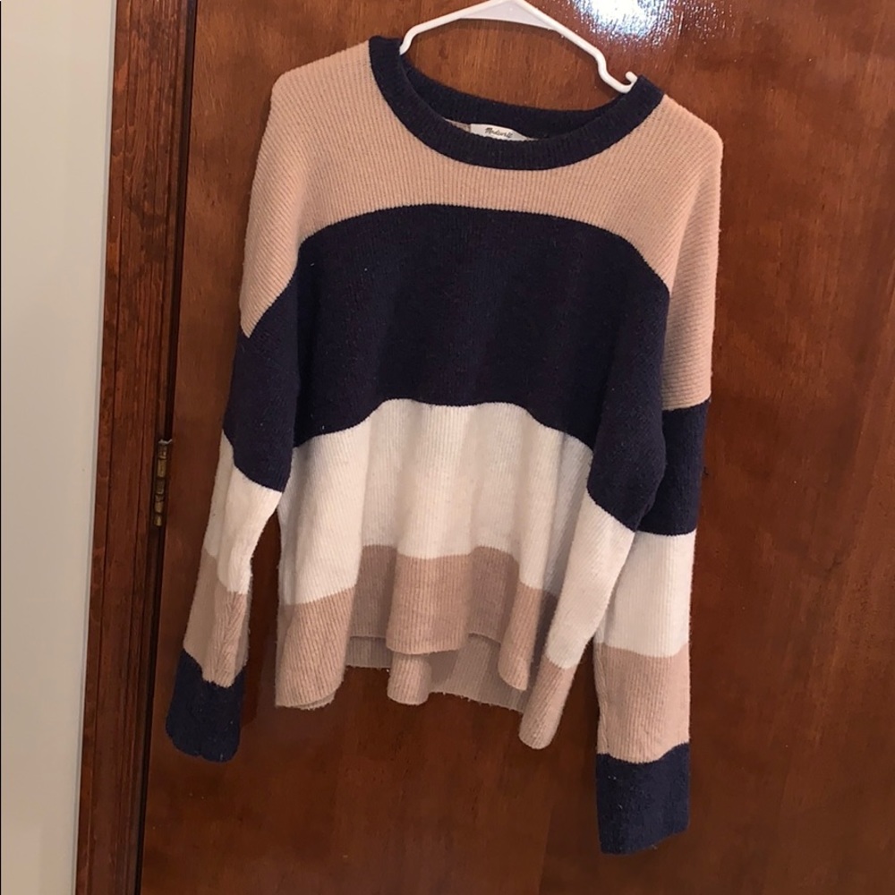 Madewell Cashmere Striped Sweater Size L